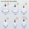 AIKOTOO Cupping Set Massage Therapy Cups Cupping Kit for Body Cellulite 24 Suction Cups view 3