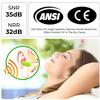 500Pairs Foam Earplugs, 32dB Disposable Noise Reduction Ear Plugs, Hearing Protection Bulk Ear Plugs for Shooting Range, Work, Travel,Concert Green view 2
