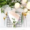 AnyDesign 80 Pack Floral Paper Napkins Disposable Buffalo Plaids Lavender Tulip Luncheon Napkin 6.5 x 6.5" Spring Flower Dessert Dinner Hand Napkin for Seasonal Birthday Wedding Baby Shower Supplies view 4