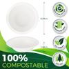 BIRCHIO 12oz Small Paper Bowls[150-Pack], Heavy Duty Bowls Perfect for Ice Cream, Milk Cereals, Snack, 100% Disposable Compostable and Eco-Friendly Made from Bagasse view 2