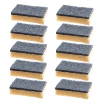 10pcs High-Density Dish Scrubber Sponge Double-Sided Cleaning Sponge Reusable Dish Cleaning for Kitchen