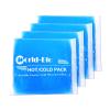 Gel Soft Flexible Ice Packs for Injuries, Reusable Cold Pack, Hot Cold Compress for Joint&Muscle Pain, Surgery Recovery, Inflammation, Swelling, Face, Head, Wrist, Ankle&Foot Injury, 4 Pack-5.1"x6.3" view 1