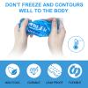 Gel Soft Flexible Ice Packs for Injuries, Reusable Cold Pack, Hot Cold Compress for Joint&Muscle Pain, Surgery Recovery, Inflammation, Swelling, Face, Head, Wrist, Ankle&Foot Injury, 4 Pack-5.1"x6.3" view 3