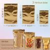 150 Pcs Mylar Bags for Food Storage, 5x8 Mylar Bag with Window Stand Up, Small Holographic Resealable Bags Smell Proof Bag Food Packaging for Small Business Freeze Dried Candy Jewelry Foil Packaging view 4
