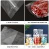 150 Pcs Mylar Bags for Food Storage, 8x12 Mylar Bag with Window Stand Up, Large Holographic Resealable Bags Smell Proof Bag Food Packaging for Small Business Freeze Dried Candy Jewelry Foil Packaging view 2