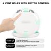 2PCS Retainer Case with Mirror and Adjustable Vent Holes, Cute Slim Aligner Case Compatible with Invisalign, Night Mouth Guard Case, With Retainer Remover Tool, Chew & Brush, White+White view 2