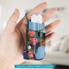 MEDMAX Asthma Inhaler Holder PU Leather Protective Travel Handy Mini Holster, Lightweight Carrying Case with Carabiner Clip, Inhaler Not Included (Case Only), Leaves view 2
