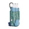 MEDMAX Asthma Inhaler Holder PU Leather Protective Travel Handy Mini Holster, Lightweight Carrying Case with Carabiner Clip, Inhaler Not Included (Case Only), Paisley Blue view 1