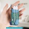 MEDMAX Asthma Inhaler Holder PU Leather Protective Travel Handy Mini Holster, Lightweight Carrying Case with Carabiner Clip, Inhaler Not Included (Case Only), Paisley Blue view 2