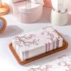 Spiareal 200 Pcs Floral Cherry Blossoms Guest Napkins Paper Hand Towels for Bathroom Pink Paper Towels Dinner Disposable Hand Napkins for Wedding Party Bridal Birthday view 2
