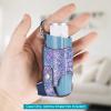 MEDMAX Asthma Inhaler Holder PU Leather Protective Travel Handy Mini Holster, Lightweight Carrying Case with Carabiner Clip, Inhaler Not Included (Case Only), Paisley Purple view 2