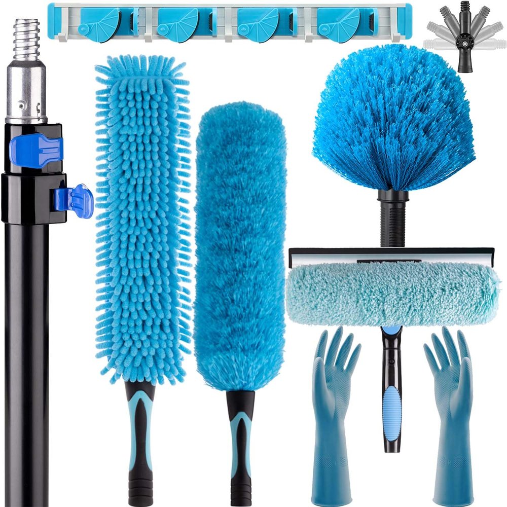 APMOLAR 25 Foot High Reach 7-to-18ft Long Duster for High Ceilings Fan Cleaner with Sturdy Lightweight Extension Pole