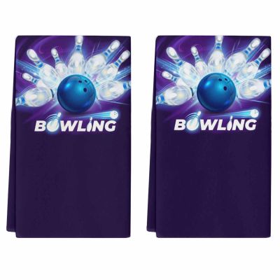 Kitchen Towels Microfiber Cleaning Cloths, Sports Theme Modern Athlete Competitive Bowling Ball Game Dish Towels for Kitchen, Pack of 2 Absorbent Hand Towels Reusable Tea Towels Bar Towels 18x28 Inch