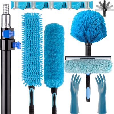 APMOLAR 20 Foot High Reach 5-to-12ft Long Duster for High Ceilings Fan Cleaner with Sturdy Lightweight Extension Pole