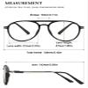 VEVESMUNDO Aviator Reading Glasses Blue Light Blocking Readers view 2