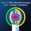 Oral-B Pro 3D White Electric Toothbrush Head, X-Shaped Bristles and Unique Polishing Cup for Teeth Whitening and to Remove Surface Stains, Pack of 8 Toothbrush Heads, White view 3