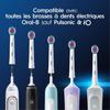 Oral-B Pro 3D White Electric Toothbrush Head, X-Shaped Bristles and Unique Polishing Cup for Teeth Whitening and to Remove Surface Stains, Pack of 8 Toothbrush Heads, White view 4