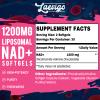 Laevigo Liposomal NAD+ Supplement 1200mg High Absorption, Cellular Energy & Mitochondrial Support, NAD Plus for Longevity & Vitality, Anti-Aging Formula, 120 Softgels view 2