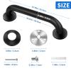 2 Pack Shower Grab Bar, Stainless Steel Bathroom Grab Bar, Shower Handle, Bath Handle, Grab Bars for Handicap Elderly Seniors Bathroom Safety Grab Bar (12 InchBlack) view 3