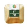 Charity Leaf Disposable Palm Leaf 5" Square Bowl (50 pcs) Dipping Bowls | Bamboo Like| All Natural and Biodegradable | Charcuterie Boards, BBQs, and Parties view 1