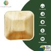 Charity Leaf Disposable Palm Leaf 5" Square Bowl (50 pcs) Dipping Bowls | Bamboo Like| All Natural and Biodegradable | Charcuterie Boards, BBQs, and Parties view 2