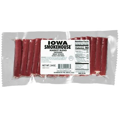 IOWA SMOKEHOUSE Market Blend Meat Sticks, Original - Snack Size & Ready to Eat, Made in USA (24 oz)
