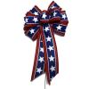 1 Pcs Small 5-6" Hand Made Red White Blue Star Bows Patriotic July 4 Flag view 2