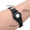 Armband Compatible with Dexcom G7, 8" to 19" Adjustable Arm Band for Adhesive Patches Waterproof Accessories, CGM Continuous Glucose Monitor System Transmitter Sensor Cover (Bright Black) view 2