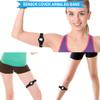 Armband Compatible with Dexcom G7, 8" to 19" Adjustable Arm Band for Adhesive Patches Waterproof Accessories, CGM Continuous Glucose Monitor System Transmitter Sensor Cover (Bright Black) view 4