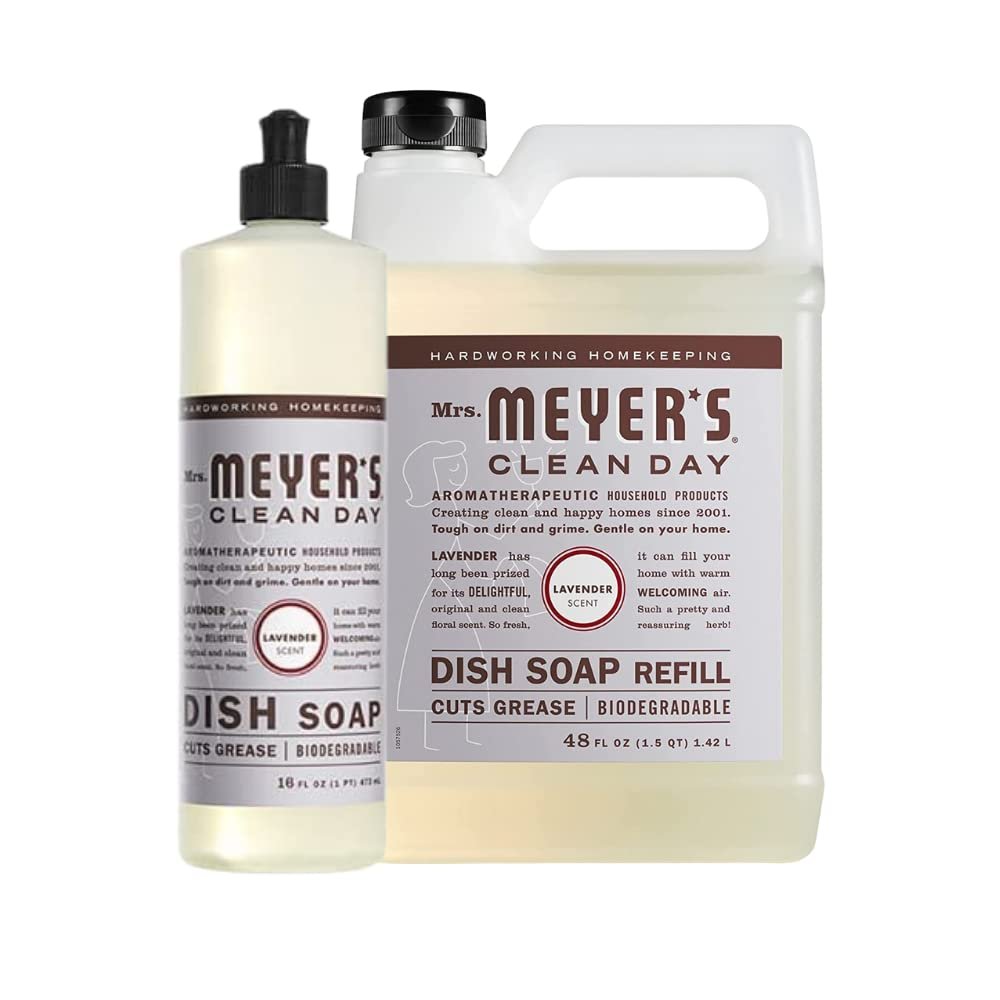 Mrs. MEYER'S Dish Soap Variety Pack Scent 1 Dish Soap, 1 Soap Refill, 1 CT