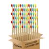 N-amboo Bamboo Toothbrush Prepasted Disposable Toothbrsuh Soft Bristles Prepasted Toothbrush,Disposable Toothbrsuh (72 multicor) view 1