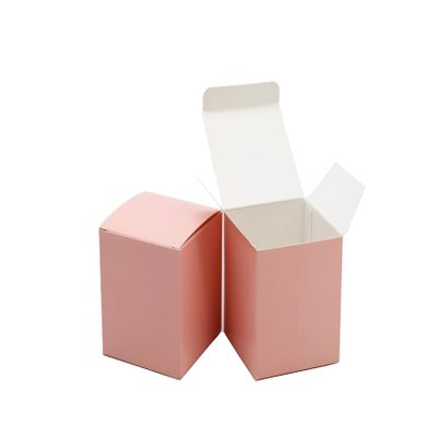 Oletx 25 Pcs Pink Paper Gift Boxes, Small Candy BoxesBulk,3x3x3 inch Gift Box with Lids, Goodie TreatBoxes for Party Favors, Birthday Gifts, Wedding Gifts