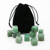 Namzi 10 Packs of Square Tumbled Polished Natural Green Aventurine Crystal, Crystals and Healing Stones Quartz Bulk for Wicca, Reiki, Healing Energy, Chakra Stones, Witchcraft Supplies view 4