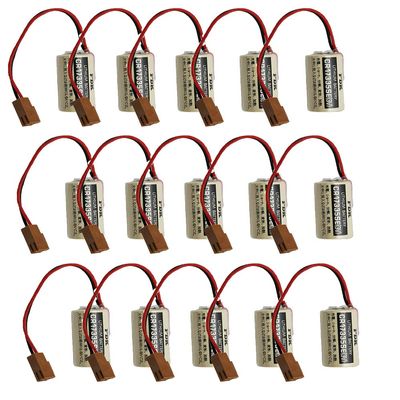 BALOLO (15-Pack) CR17335SE 3V 1800mAh for FDK CR17335SE 3V with Brown Plug