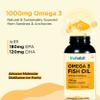 TruHabit Omega3 Fish Oil Capsules Omega 3 (60 Capsules) Fish Oil Omega 3 Capsule 1000mg (180mg EPA & 120mg DHA)- Lemon Flavoured Fishoil Omega 3 Capsules for Men, Omega 3 Fish Oil Capsules for Women view 3