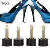 24pcs Heel Replacement Tips, High Heels Tips Replacement Shoes Repair Tool, Non Slip Shoes Repair Heel Dowels Protector(9x9cm) view 4