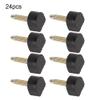 24pcs Heel Replacement Tips, High Heels Tips Replacement Shoes Repair Tool, Non Slip Shoes Repair Heel Dowels Protector(10x10cm) view 2