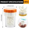FERCAISH Contact Lens Cleaning Kit - 5 Piece Portable Rotating Manual Cleaner and Immersion Storage Container for Monthly Use at Home or Travel view 2