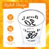 Zubebe 100 Pieces Cheers to Years Birthday Shot Glasses 2 oz Disposable Cups, Birthday Party Favors for Her and Him Women Men Anniversary Wedding Decorations(Cheers to 30 Years) view 3
