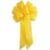 1 Pcs Large 9-10" Handmade Bright Yellow Wreath Wired Bow Bows Spring Swag Easter view 1