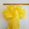 1 Pcs Large 9-10" Handmade Bright Yellow Wreath Wired Bow Bows Spring Swag Easter view 2