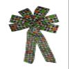 1 Pcs Large 10" Hand Made Wired Pineapple on Black Check Wired Wreath Bow Summer Fruit view 1