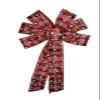 1 Pcs Large 10" Hand Made Wired Red Hearts on Red Ribbon Bow Valentine Day Love Anniversary view 3