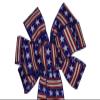 1 Pcs Large 10" Hand Made Wired Red Blue White Bow Flag Patriotic American Stars Stripes view 1