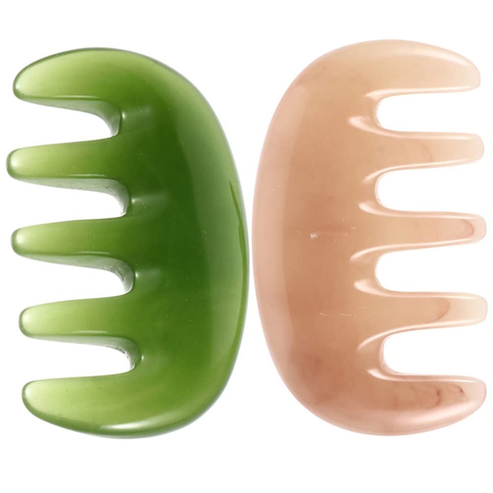2pcs Gua Sha Scraping Massage Comb Massage Wide Comb Multi-Functional Handheld Massage Tool