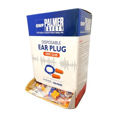 ATERET Earplugs 300 Pairs I 32db Noise Cancelling Soft Disposable Corded Ear Plugs I Safety Hearing Protection for Travel Concert Hunting Shooting Range Work Construction