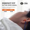 ATERET Earplugs 100 Pairs I 32db Noise Cancelling Soft Disposable Corded Ear Plugs I Safety Hearing Protection for Travel Concert Hunting Shooting Range Work Construction view 3