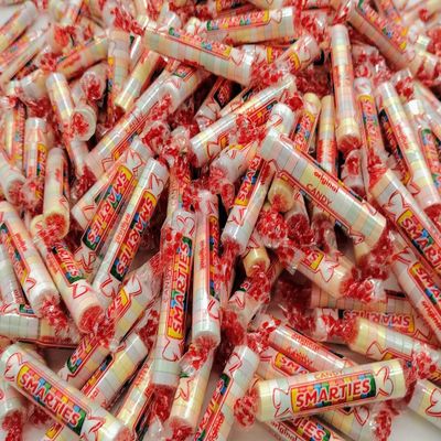 Smarties Candy Rolls Original Assorted Flavors 1 Pound Family Party Bag Vegan Friendly, Gluten Free Bulk Individually Wrapped Hard Candy-Old Fashioned Christmas candy-Christmas candy stocking stuffers-individually wrapped Christmas candy