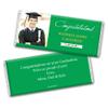 12ct Personalized Graduation Party Favors Engraved Chocolate Bars with Photo - Congrats (12 Count) - Green view 2