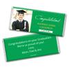 12ct Personalized Graduation Party Favors Wrapped Candy Bars with Photo - Congrats (12 Count) - Green view 1